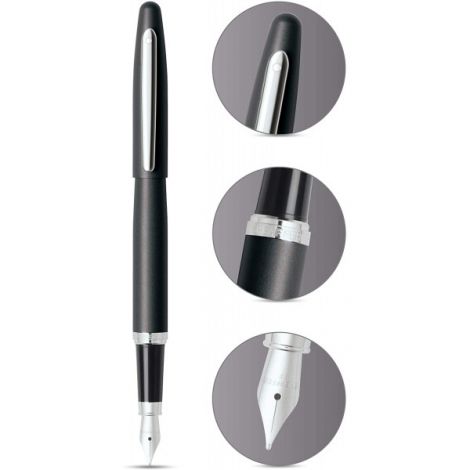 Pióro wieczne Sheaffer VFM Chromowany Czarny - 2